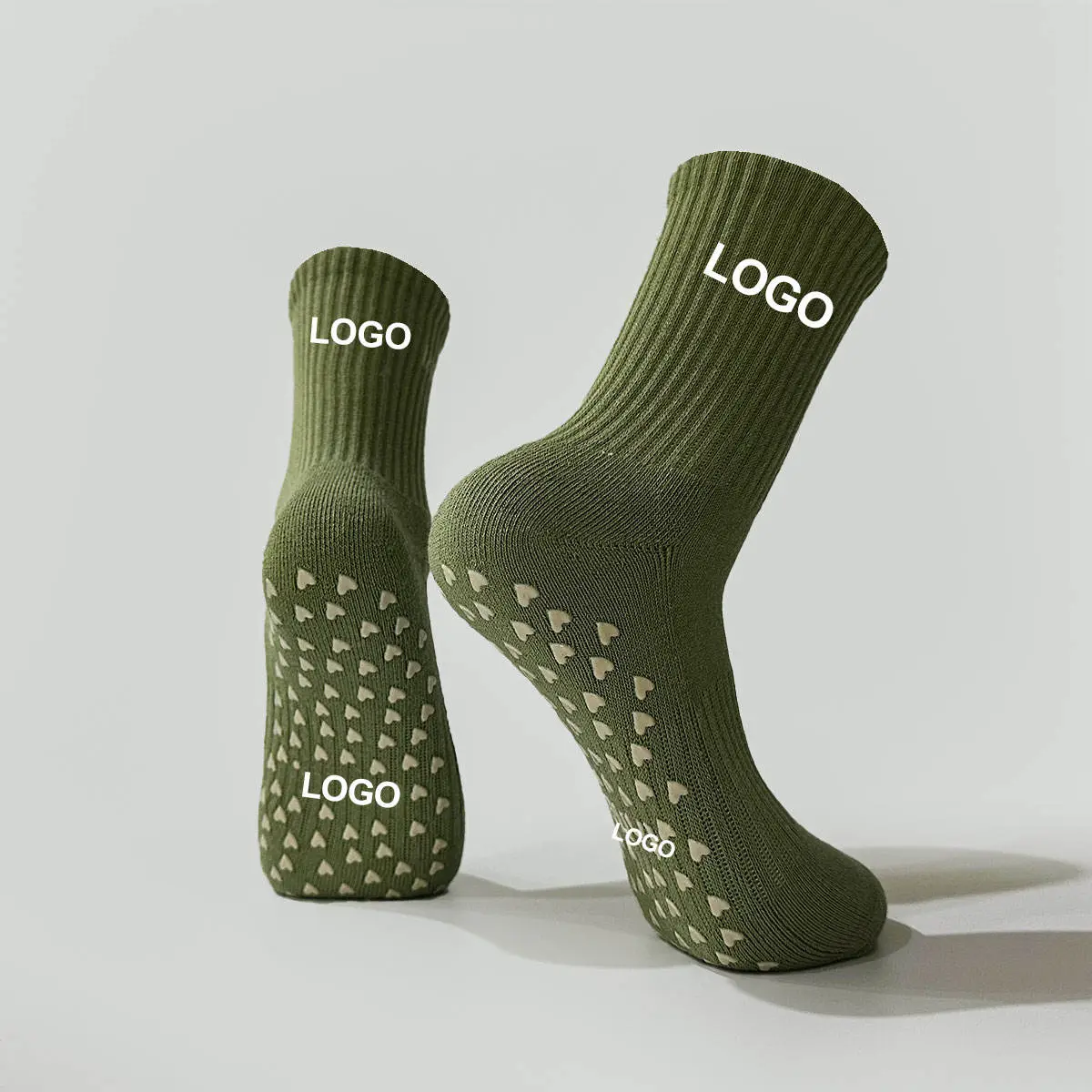 Packaging options for branded barre grip socks