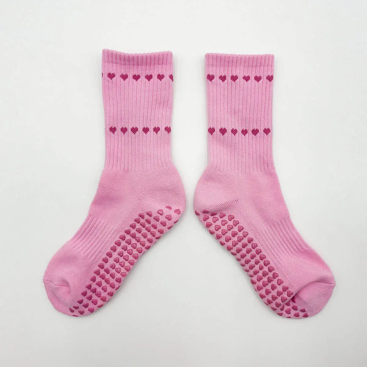 Custom reformer Pilates grip socks with stable sole coverage