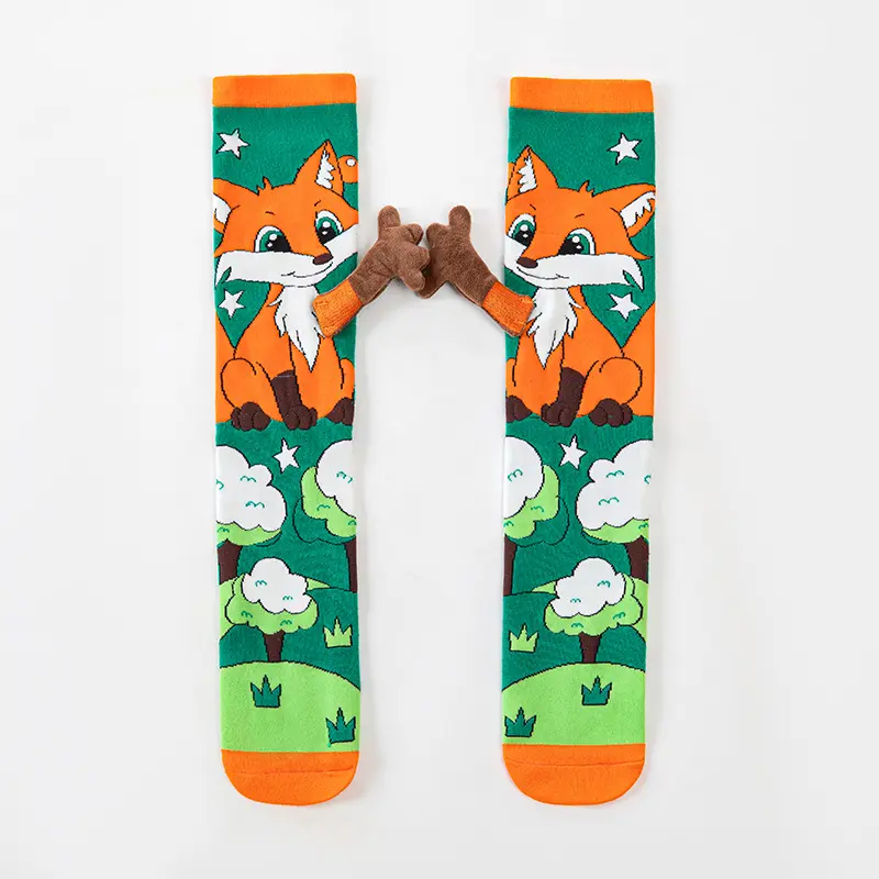 Artwork detail for custom themed knee high socks