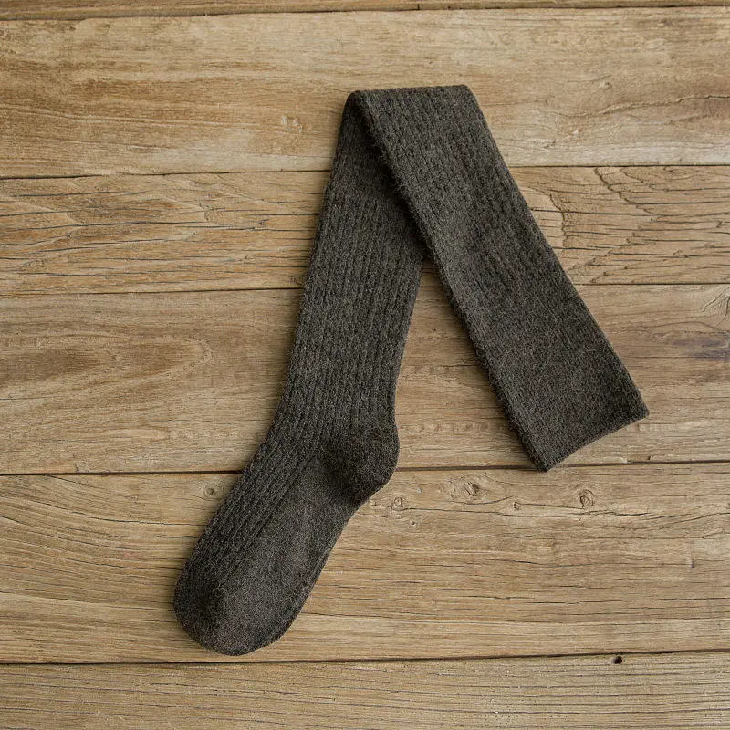 Merino wool blend yarn detail for boot sock production