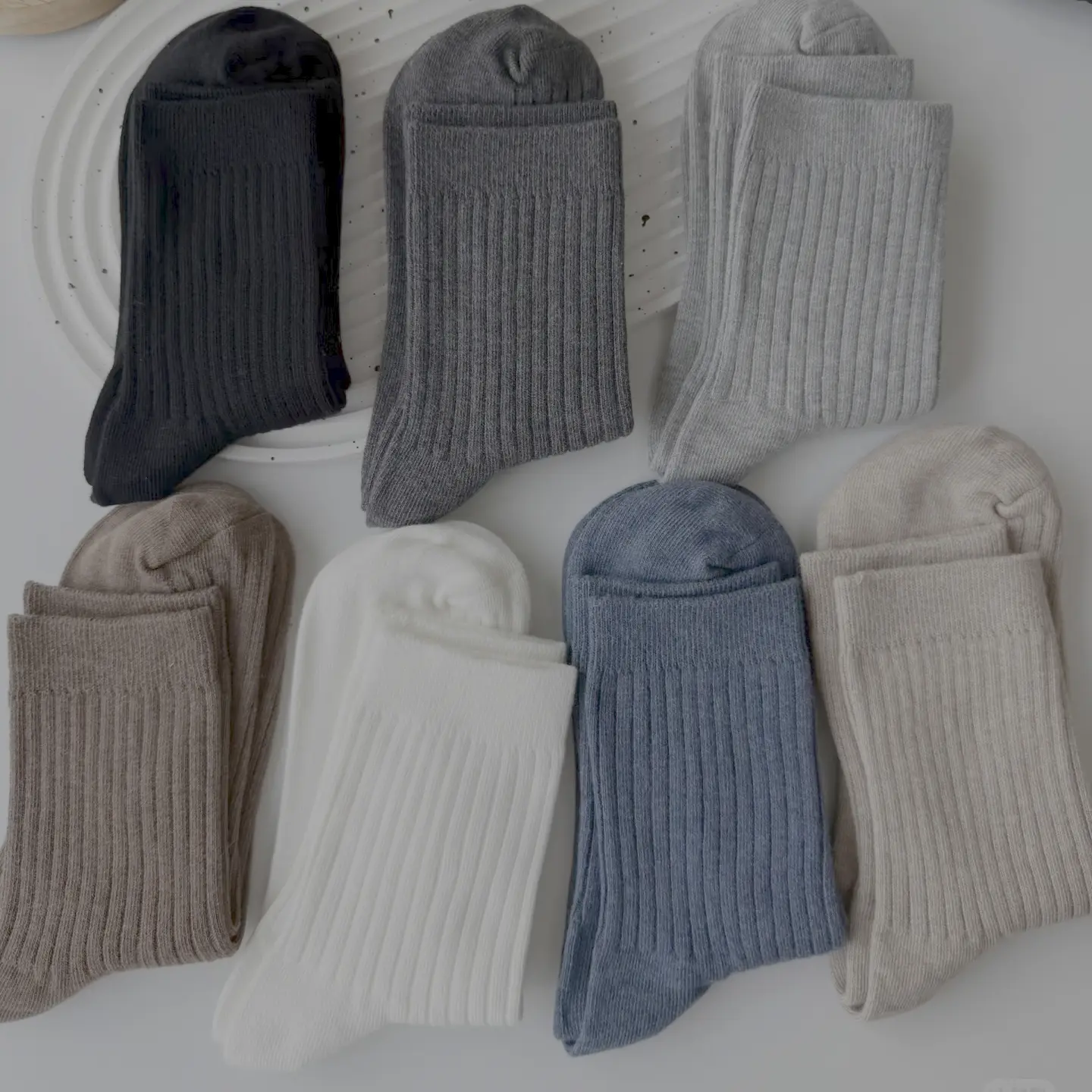 Merino wool blend yarn detail for hiking sock production