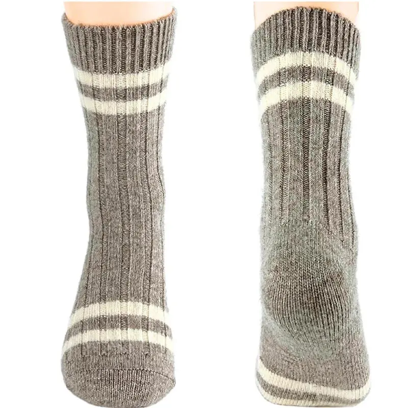 Custom merino wool winter socks for retail gifts and seasonal orders