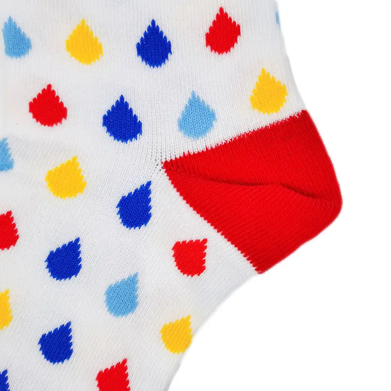 Promotional crew socks with custom brand colors